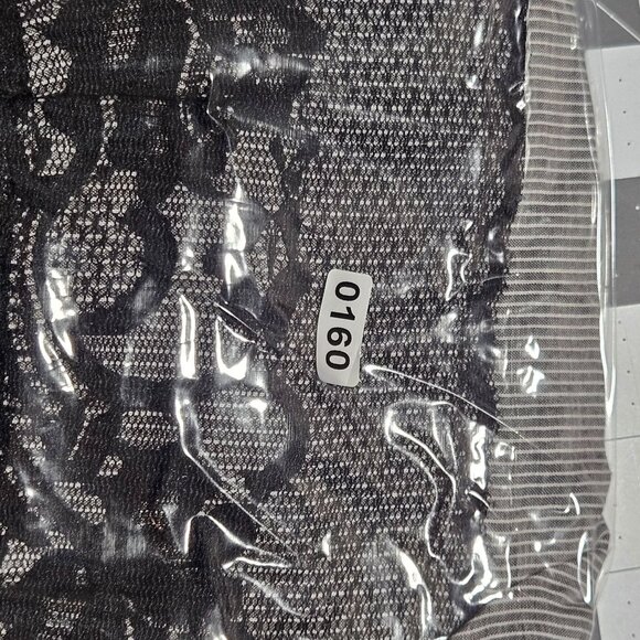 Whimsical Goth Victorian Preppy B W Striped Skirt Lace Hem Tie Waist Retro - Picture 12 of 12